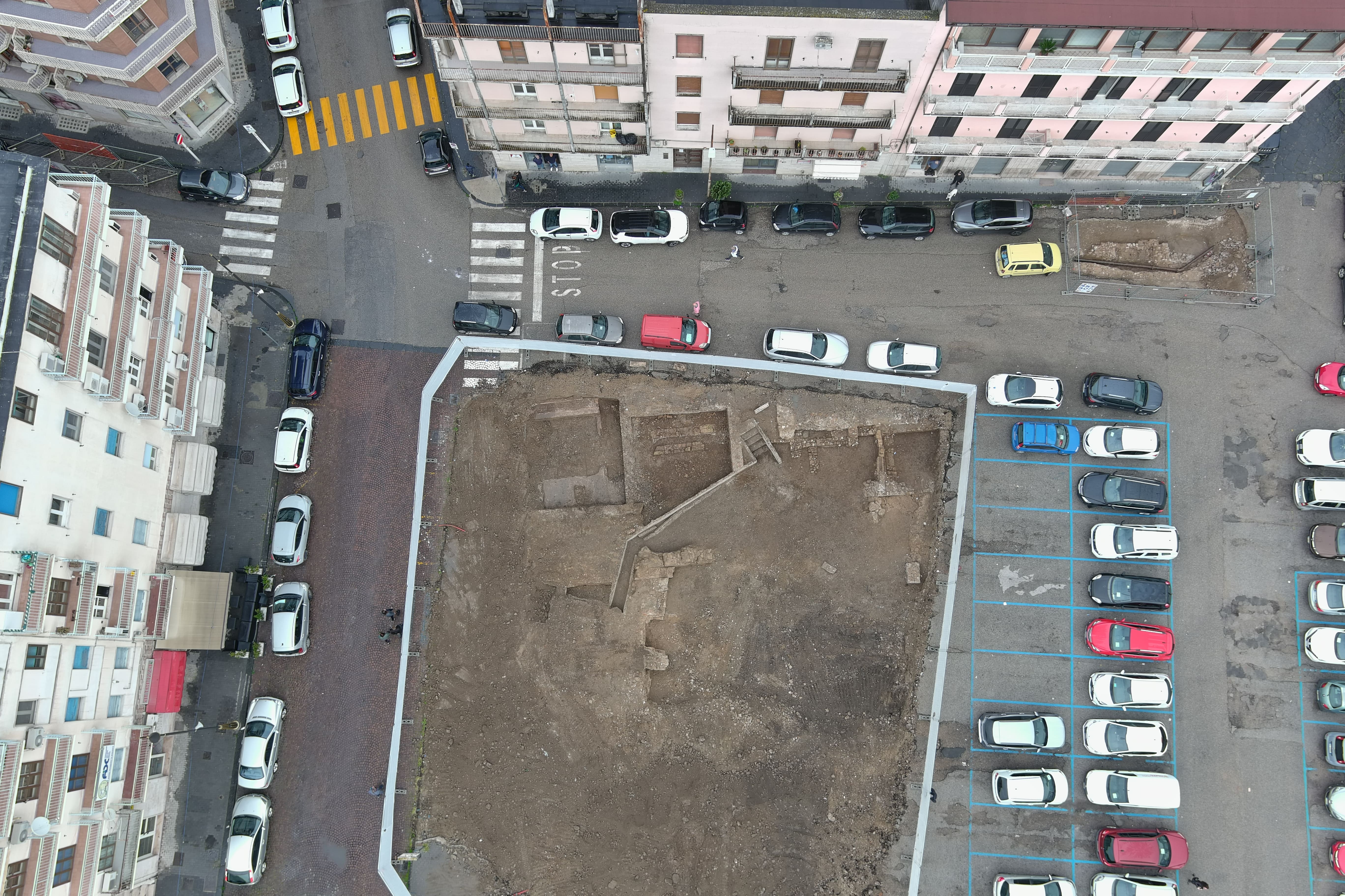Indagini archeologiche della Soprintendenza Archeologia belle arti e paesaggio in Piazza Cardinal Pacca Benevento